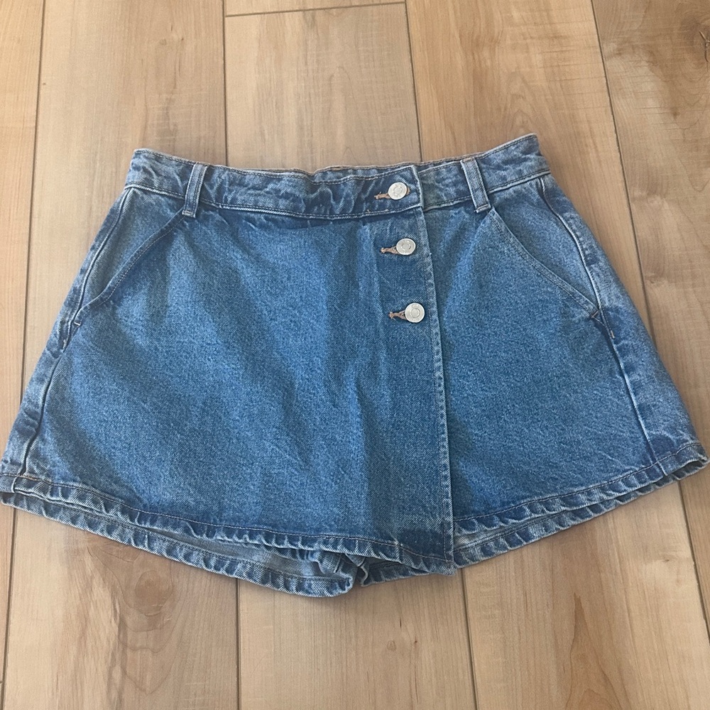 Zara Blue Denim Skort